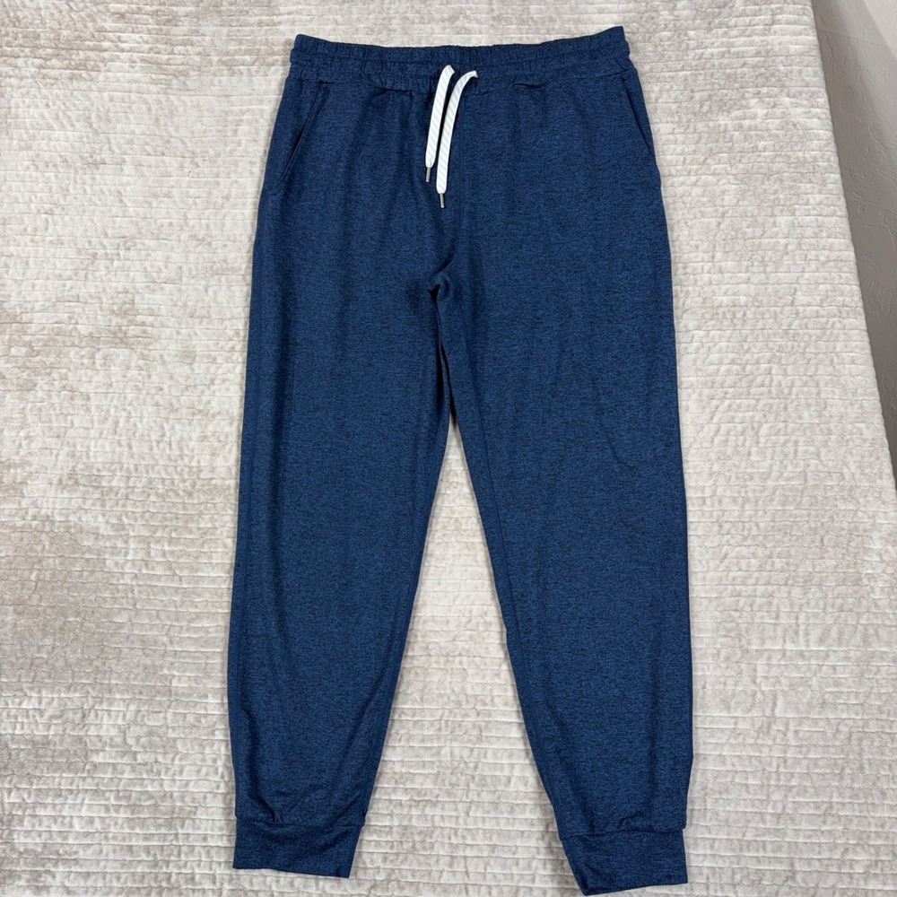 Vuori Ponto Performance Joggers Navy Heather DreamKnit Mens Small
